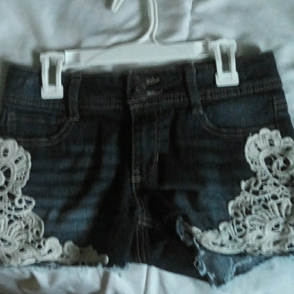 Blue jean shorts